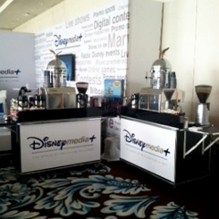 Disney Media Double Cart Custom Logos Larger